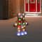 14" LED Lighted Acrylic Gingerbread Man with Scarf Outdoor Christmas Decoration